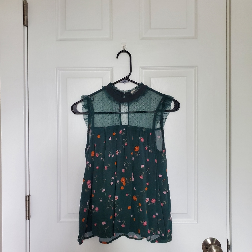 Lacy green blouse